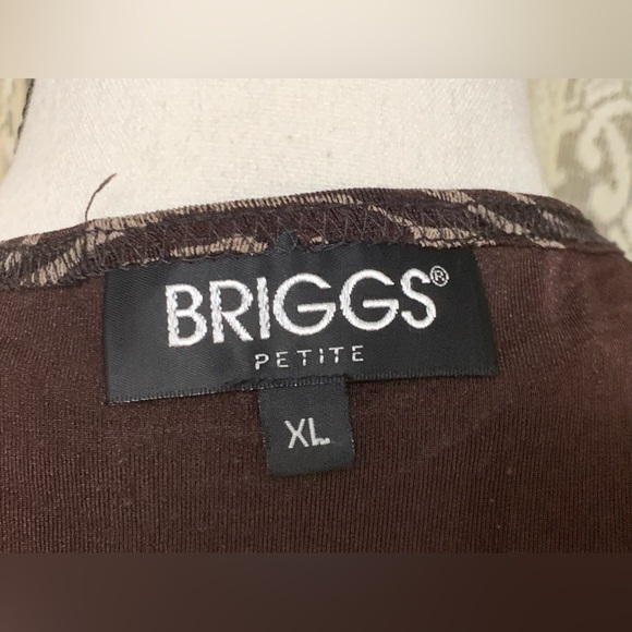 BRIGGS PETITE ANIMAL PRINT TOP - SZ XLP - Picture 4 of 4